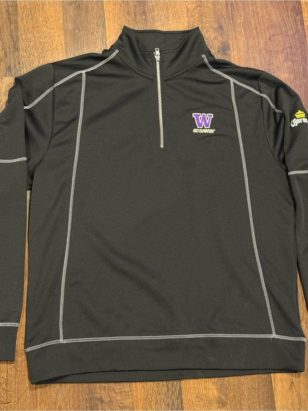 Men’s UW Washington Huskies Clique 1/4 zip pullover (size Large)